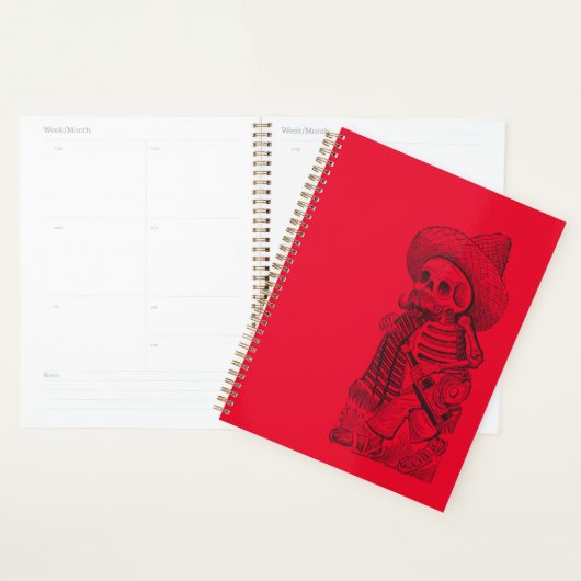 Calavera in het rood planner (Display)