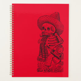 Calavera in het rood planner