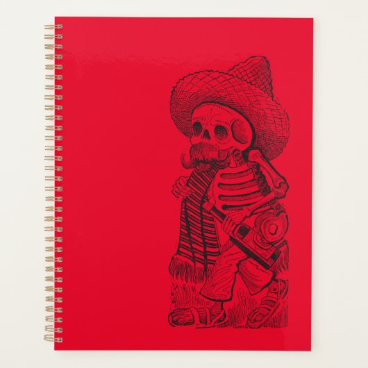 Calavera in het rood planner (Voorkant)