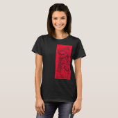 Calavera in het rood t-shirt (Voorkant volledig)