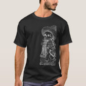 Calavera in het wit t-shirt (Voorkant)