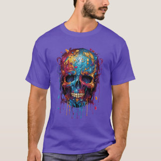 calavera multicolor t-shirt
