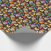 Calavera Night Fiesta Cadeaupapier (Hoek)
