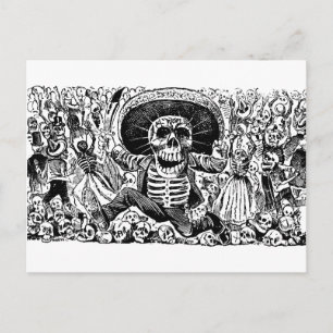Calavera Oaxaqueña door José Guadalupe Posada Briefkaart