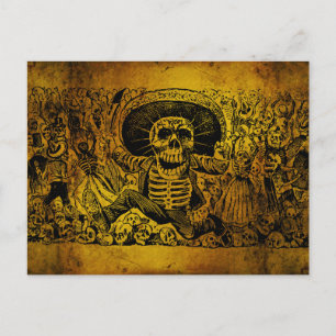 Calavera Oaxaqueña door José Guadalupe Posada Briefkaart