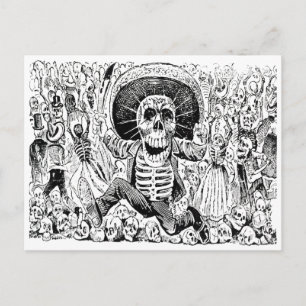 Calavera Oaxaqueña van José Guadalupe Posada 1903 Briefkaart