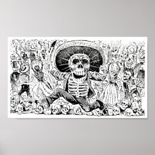 Calavera Oaxaqueña van José Guadalupe Posada 1903 Poster