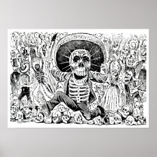 Calavera Oaxaqueña van José Guadalupe Posada 1903 Poster