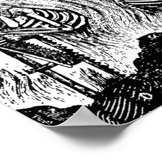 Calavera of Artists and Artisans c. Mexico in de j Poster (Hoek)