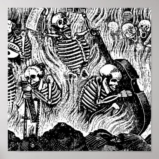 Calavera of Artists and Artisans c. Mexico in de j Poster (Voorkant)