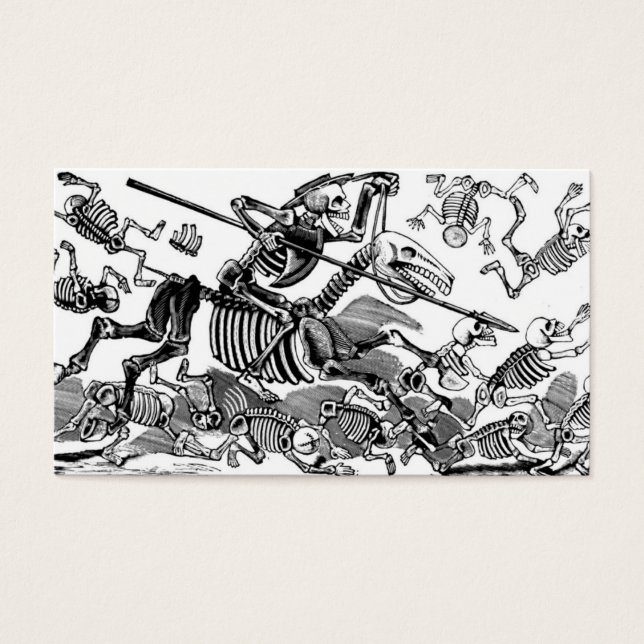 "Calavera of Don Quixote" ongeveer begin jaren '00 Visitekaartjes (Voorkant)