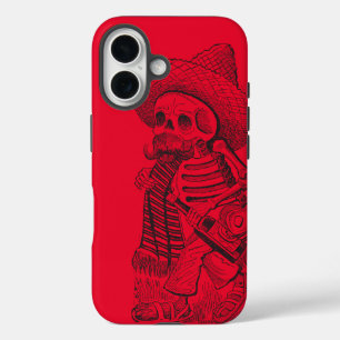 Calavera Red iPhone 16 Hoesje