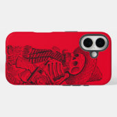 Calavera Red Case-Mate iPhone Case (Achterkant (horizontaal))