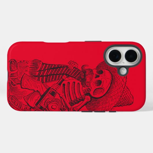 Calavera Red Case-Mate iPhone Case (Achterkant (horizontaal))