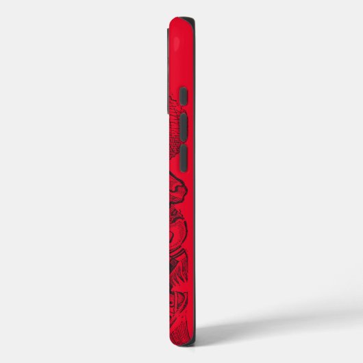 Calavera Red Case-Mate iPhone Case (Achterkant / Links)