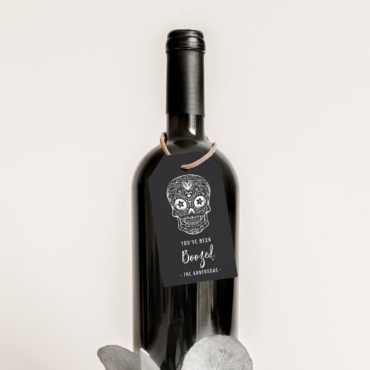 Calavera Schedel Je Bent Beet Het Halloweenfeest O Cadeaulabel
