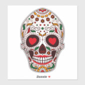 Calavera-schedel Sticker (Vel)