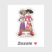 Calavera Sisters Dia de Los Muertos Sticker (Vel)