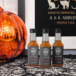 Calavera Skull Je bent opgevoed Halloween Likeurfles Etiket