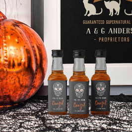 Calavera Skull Je bent opgevoed Halloween Likeurfles Etiket