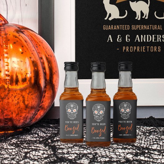 Calavera Skull Je bent opgevoed Halloween Likeurfles Etiket