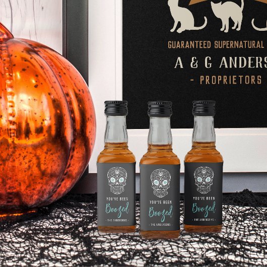 Calavera Skull Je bent opgevoed Halloween Likeurfles Etiket