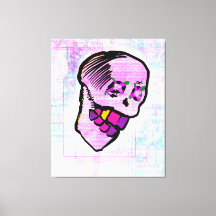 Calavera Skull NFT Art Pink Paars