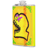 Calavera Skull NFT Art Yellow Black Paars Heupfles (Links)