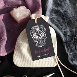 Calavera Skull Persoonlijke Halloween Cadeaulabel