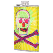 Calavera Skull pgeek NFT Art Yellow Green red Heupfles (Links)