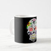 Calavera - Sugar Skull Bike Koffiemok (Voorkant links)