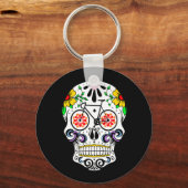 Calavera - Sugar Skull Bike Sleutelhanger (Voorkant)