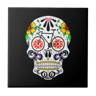 Calavera - Sugar Skull Bike Tegeltje