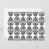 Calavera sugar skull candy_floral mexican calavera briefkaart (Voorkant / Achterkant)