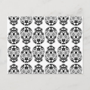 Calavera sugar skull candy_floral mexican calavera briefkaart