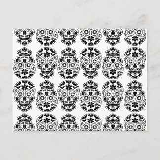 Calavera sugar skull candy_floral mexican calavera briefkaart