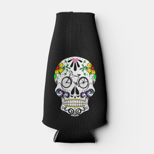 Calavera - Sugar Skull Cruiser Bike Flesjeskoeler (Voorkant)