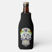 Calavera - Sugar Skull Cruiser Bike Flesjeskoeler (Fles Voorkant)