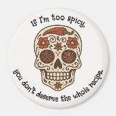 Calavera Sugar Skull Spicy Keuken Koelkast Magnet (Voorkant)