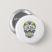Calavera - Suiker Cruiser Bike Ronde Button 5,7 Cm (Voorkant /achterkant)