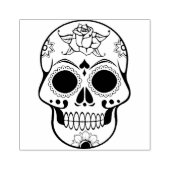 Calavera suiker schedel 2 illustratie kunst stempe rubberstempel (Afrduk)