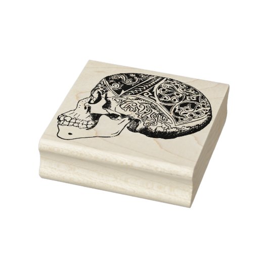 Calavera suiker schedel illustratie art stempel (Stempel)