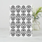 Calavera suikerschedel candy_floral mexicaanse cal kaart (Staand voorkant)