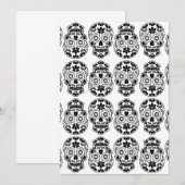 Calavera suikerschedel snoep_florale mexicaanse ca kaart (Voorkant / Achterkant)