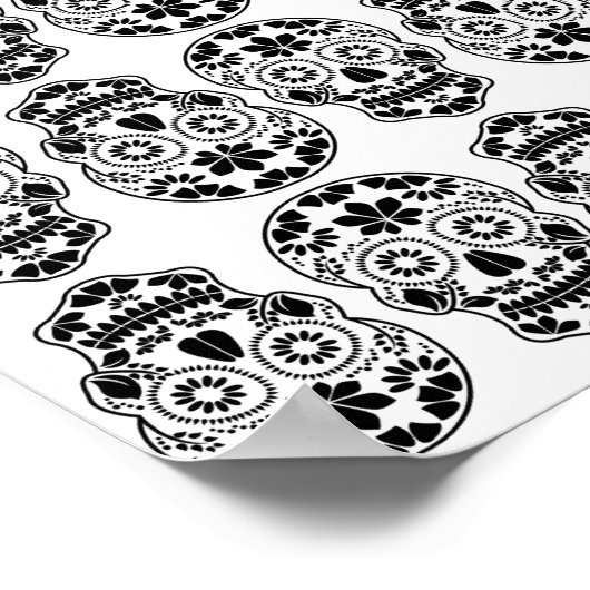 Calavera-suikerschedel snoep_flormexican calavera poster (Hoek)