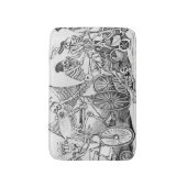Calavera uit de 20e eeuw badmat (Voorkant Verticaal)