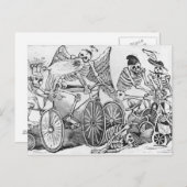 Calavera uit de 20e eeuw briefkaart (Voorkant / Achterkant)