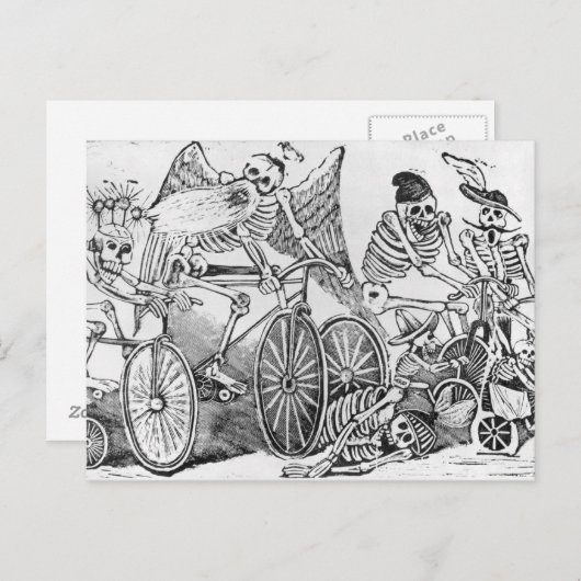 Calavera uit de 20e eeuw briefkaart (Voorkant / Achterkant)