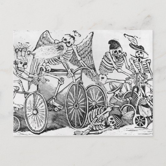 Calavera uit de 20e eeuw briefkaart (Voorkant)