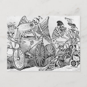 Calavera uit de 20e eeuw briefkaart